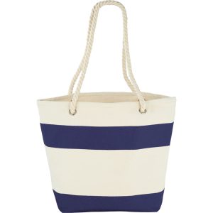 Sac cabas en toile de coton Capri Stripes 12 oz